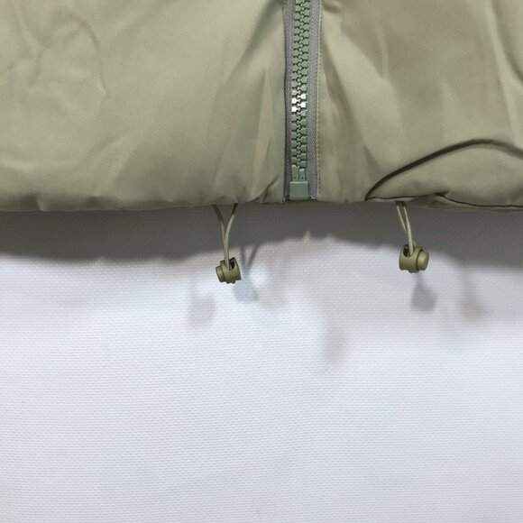 Cropped Puffer Vest Pea Green Women XL - Picture 7 of 12